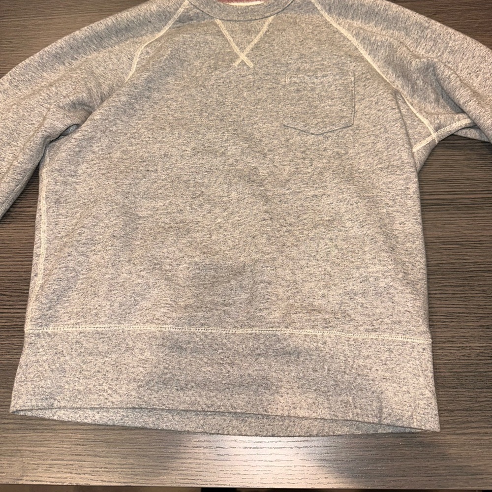 Todd Snyder Men's Light Gray Crewneck Sweater